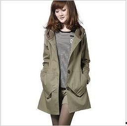 连帽风衣日韩美女图片视频,时尚连帽风衣演绎独特魅力