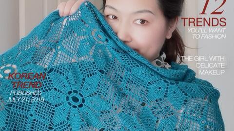 成人披肩编织视频,轻松学会制作时尚成人披肩